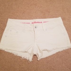 Dollhouse White Jean Shorts